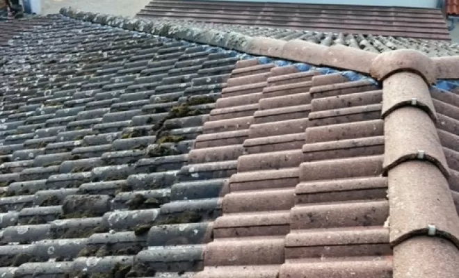 Démoussage de toiture et remise en peinture avec hydrofuge incolore à Polliat, Bourg-en-Bresse, Lemiere Rénovation Père & Fils